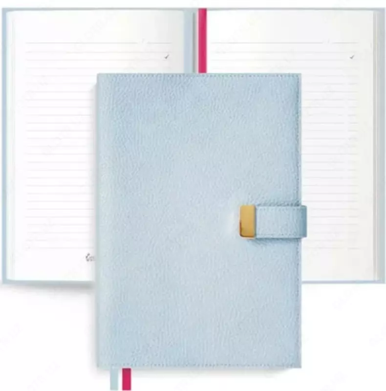 Ежедневник Феникс+ "Юфть голубой" 175 x 245 мм, А5+, 160 листов (Арт. - 50509)