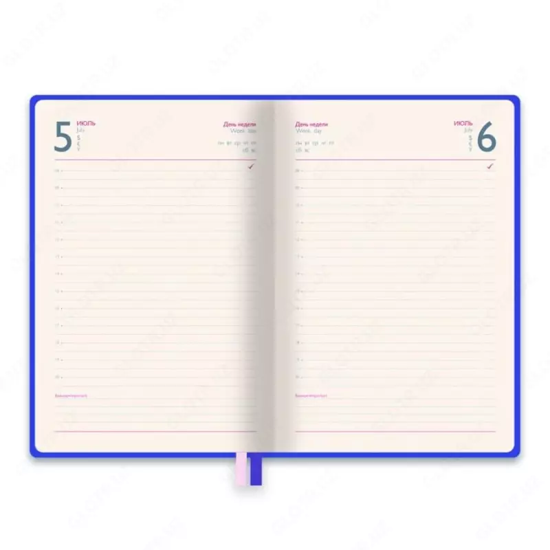 Kundalik tashkilotchisi Feniks + "Sarif" 240 x 165 mm, A5+, 192 varaq (Art. - 47537)