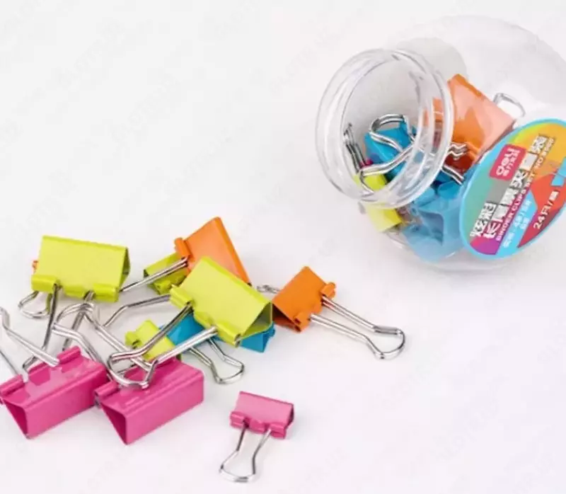 "Deli" qog'ozlari uchun metall qisqich 15, 19, 25 mm (Art.- 8560)