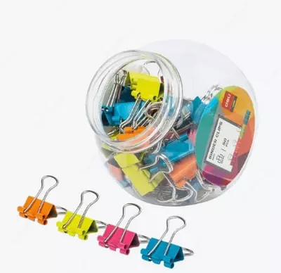 Металлический Зажим для бумаг "Deli" 15 мм (Арт.- 8557)