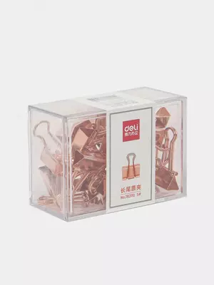 Металлический Зажим для бумаг "Deli" 19 мм (Арт.- 78200-CRG)
