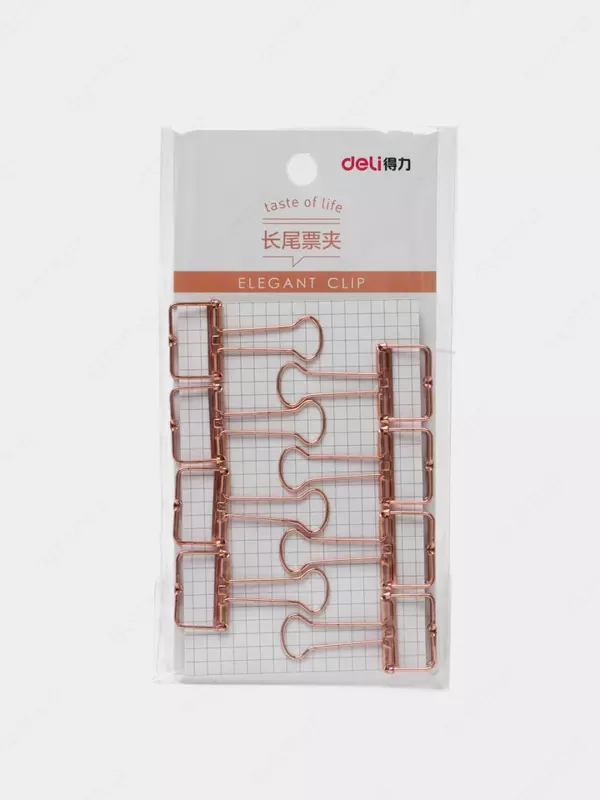 "Deli" qog'ozlari uchun metall qisqich 19 mm (Art.- 9414-CGD)