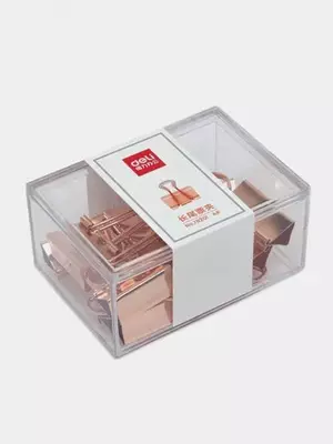 Металлический Зажим для бумаг "Deli" 25 мм (Арт.- 78201-CRG)