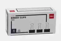 8 900 сум Металлический Зажим для бумаг "Deli" 32 мм (Арт.- 38563)