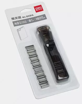 Канцелярский клиппер "Deli" 16 мм (Арт.- 8591-A)