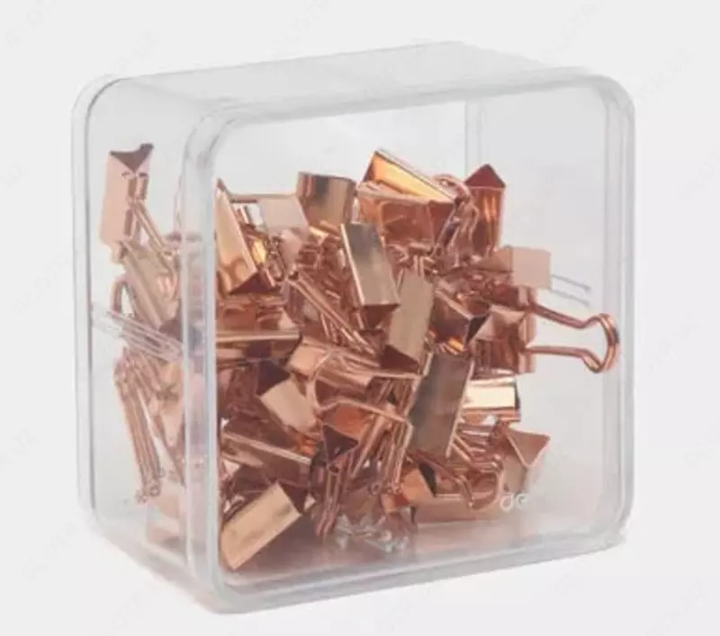 Металлический Зажим для бумаг "Deli" легкое нажатие 19 мм (Арт.- 78204)