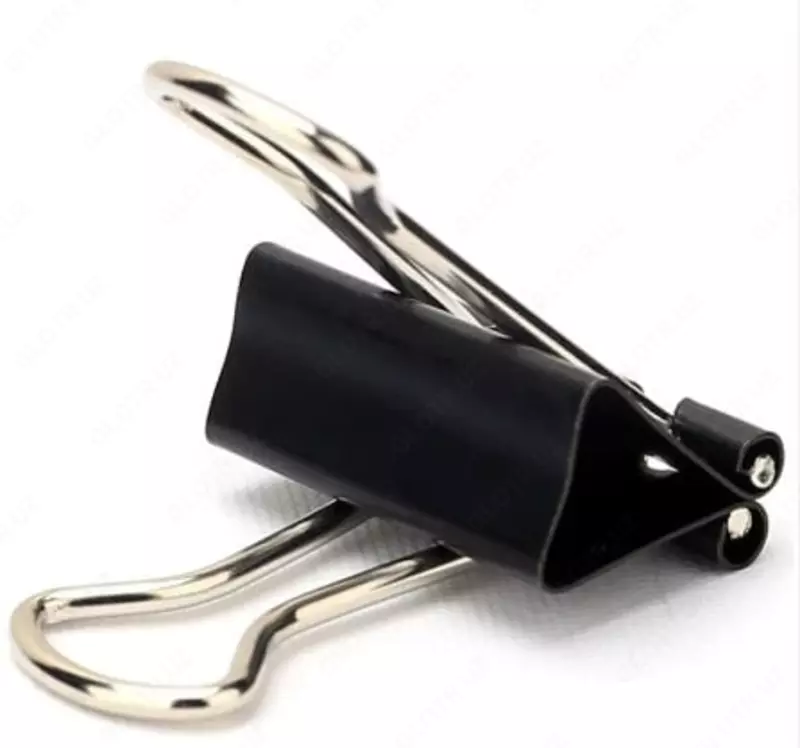 Металлический Зажим для бумаг "Deli" легкое нажатие 32 мм (Арт.- 8563-S)