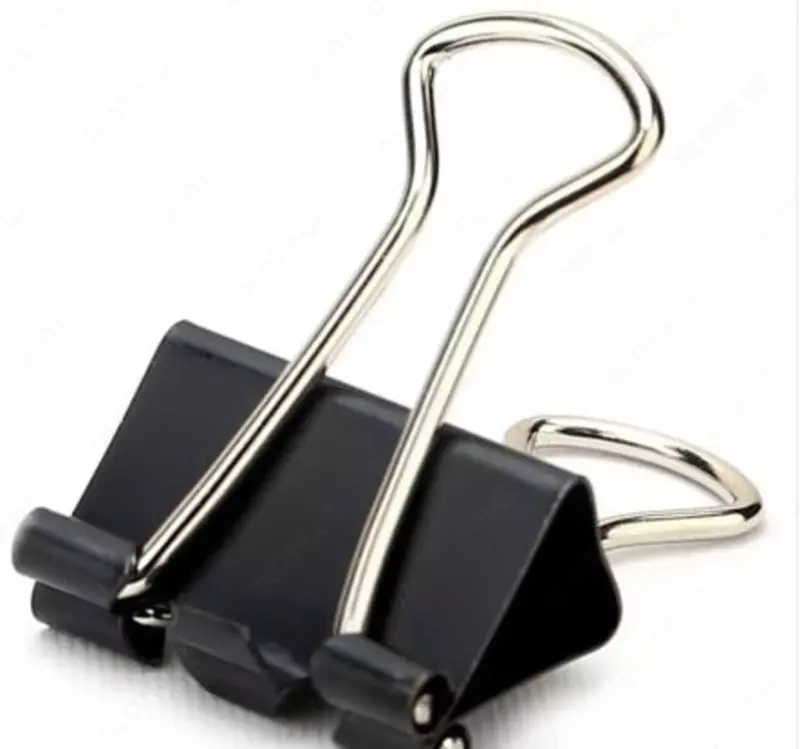 Металлический Зажим для бумаг "Deli" легкое нажатие 32 мм (Арт.- 8563-S)