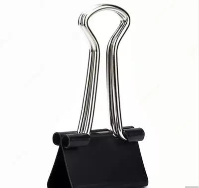 Металлический Зажим для бумаг "Deli" легкое нажатие 32 мм (Арт.- 8563-S)