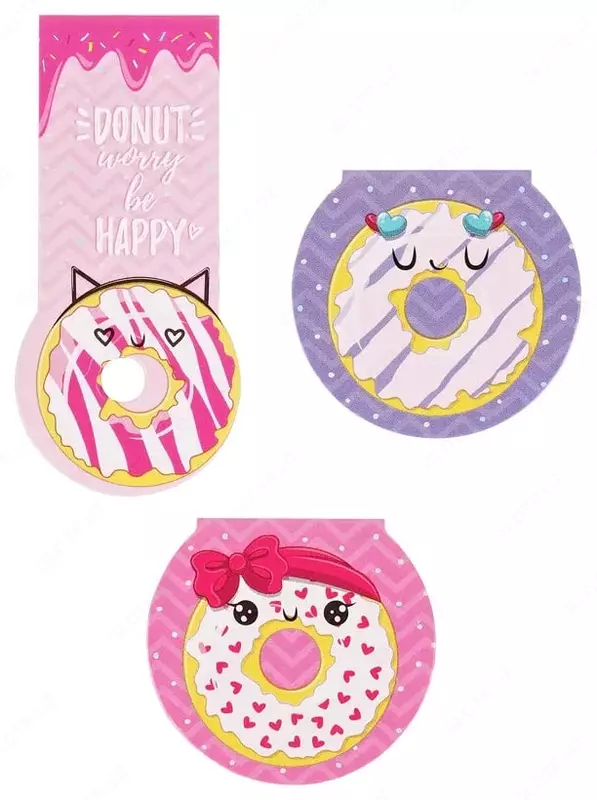 Dizayn magnit xatcho'p MESHU "Donuts" 115 x 75 mm (Art.- MS_39386)