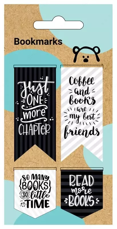 Dizayn magnit xatcho'p MESHU "Qora va oq" 58 x 28 mm (Art.- MS_39392)