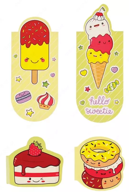 Dizayn magnit xatcho'p MESHU "Sevimli konfet" 35 x 35 mm (Art.- MS_39374)