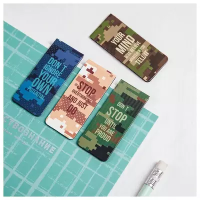 MESHU "Harbiy" magnit xatcho'pining dizayni 35 x 35 mm (Art.- MS_39362)