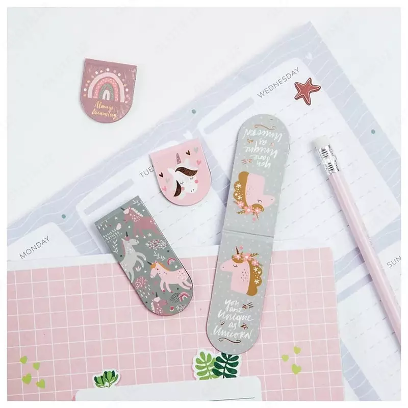 MESHU "Unicorns" dizayn magnit xatcho'p 25 x 58 mm (Art.- MS_39380)