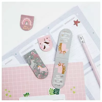 MESHU "Unicorns" dizayn magnit xatcho'p 25 x 58 mm (Art.- MS_39380)