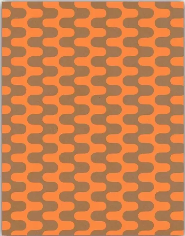 Записная книжка "Феникс+ "Волны на оранжевом", 150 х 113 мм, 80 л. (Арт. - 44693)