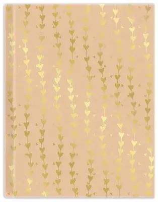 Записная книжка "Феникс+ "Золотистые сердечки" 150 х 113 мм, 80 л. (Арт. - 45688)