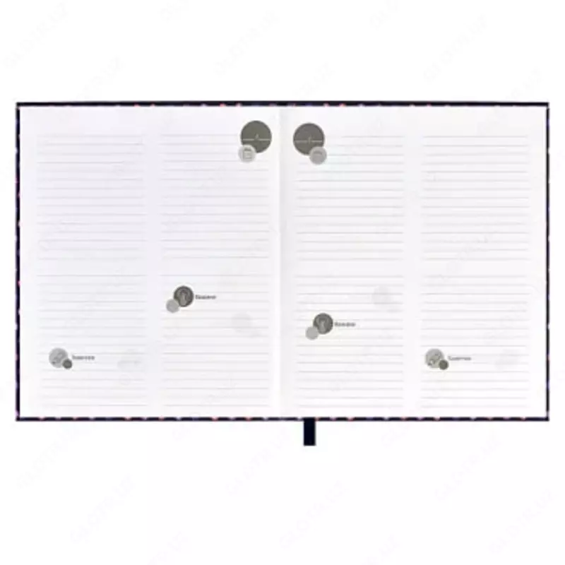 Записная книжка "Феникс+ "Notebook Горошек на фиолетовом" А5+, 145 х 165 мм, 96 л. (Арт. - 45727)