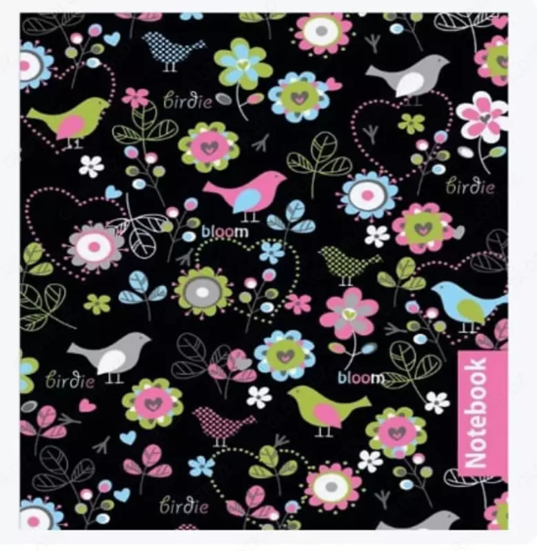 Записная книжка "Феникс+ "Notebook Птички" А6+, 117 х 151 мм, 48 л. (Арт. - 47119)