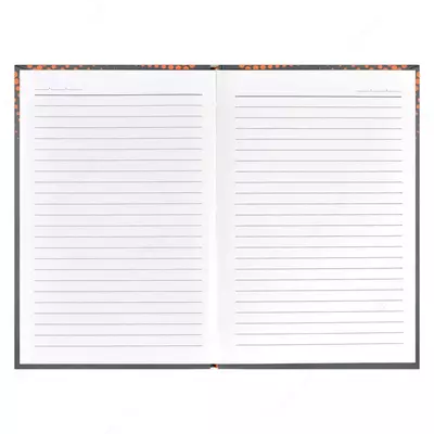 Записная книжка  Записная книжка "Феникс+ "Notebook Оранжевый орнамент" А6+, 120 х 170 мм, 96 л. (Арт. - 45716)