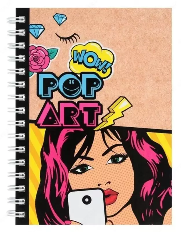 Записная книжка BG "Pop art" А6, 103 х 142 мм, 80 л. (Арт. - ЗКТ6гр80_лг_8328) Ассортимент