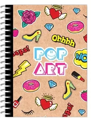 Записная книжка BG "Pop art" А6, 103 х 142 мм, 80 л. (Арт. - ЗКТ6гр80_лг_8328) Ассортимент