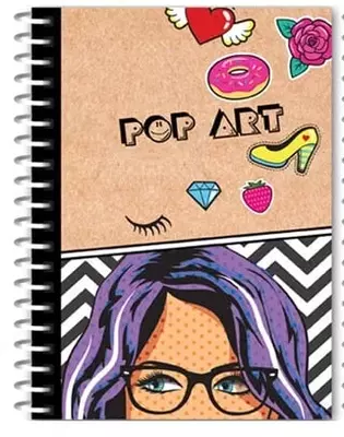Записная книжка BG "Pop art" А6, 103 х 142 мм, 80 л. (Арт. - ЗКТ6гр80_лг_8328) Ассортимент