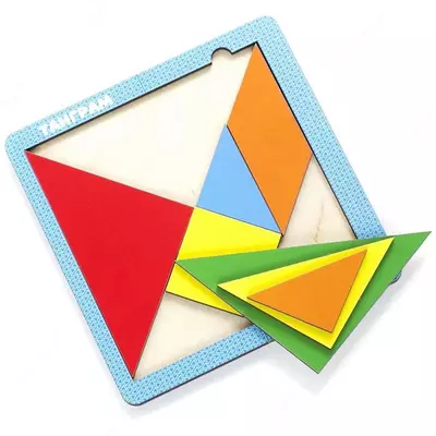 Игра-головоломка  Игра-головоломка "Step Puzzle" Woodlandtoys танграм 2.0 (Арт. - 83211)