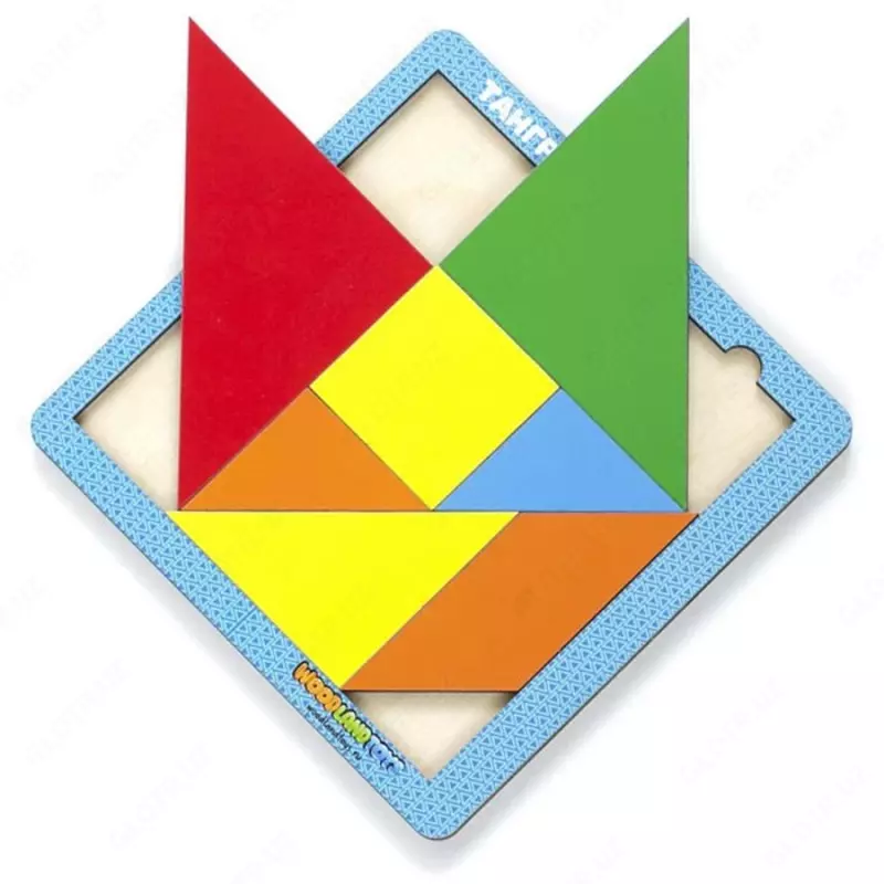 "Step Puzzle" jumboq o'yini Woodlandtoys tangram 2.0 (Art. - 83211)
