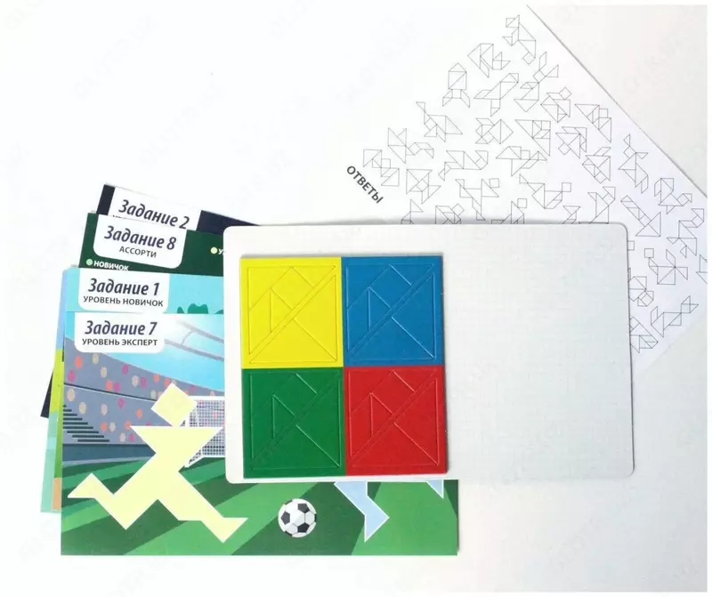 O'ninchi Qirollik boshqotirma o'yini magnit tangram (Art. - 4053)