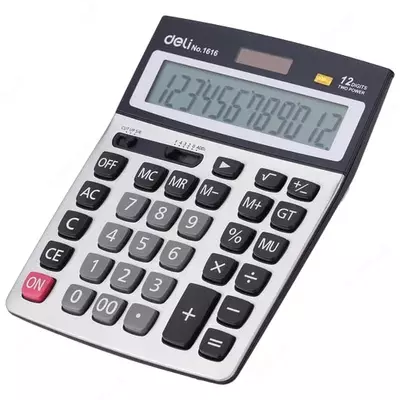 Калькулятор "Deli" 12 - разрядный (Арт. - 1616)