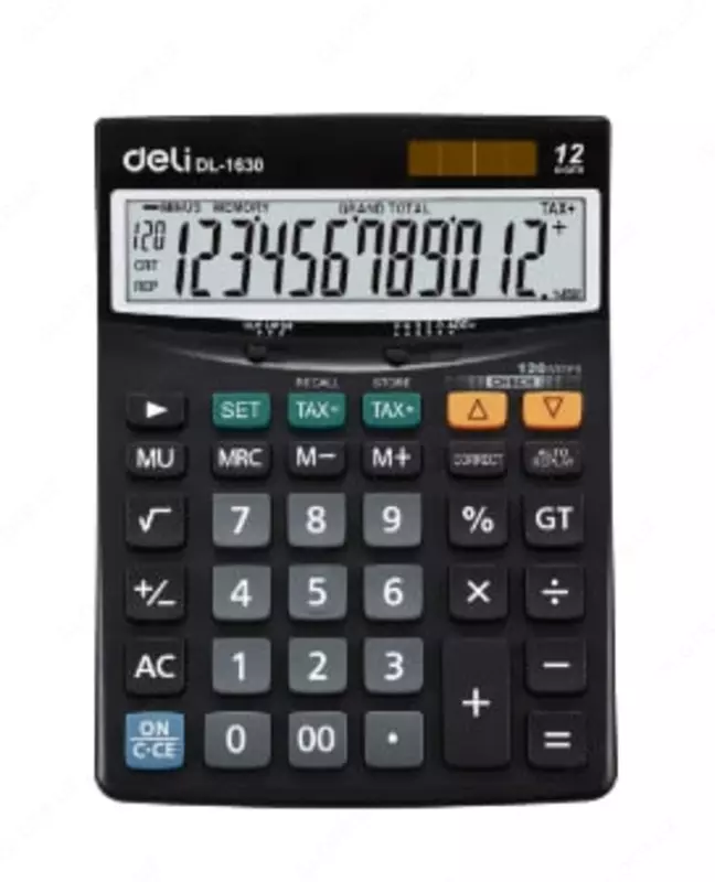 Калькулятор "Deli" 12 - разрядный (Арт. - 1630)