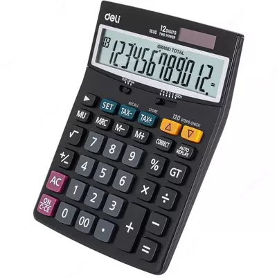 Калькулятор "Deli" 12 - разрядный (Арт. - 1630)