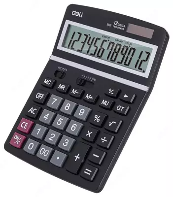 Калькулятор "Deli" 12 - разрядный (Арт. - 1631)
