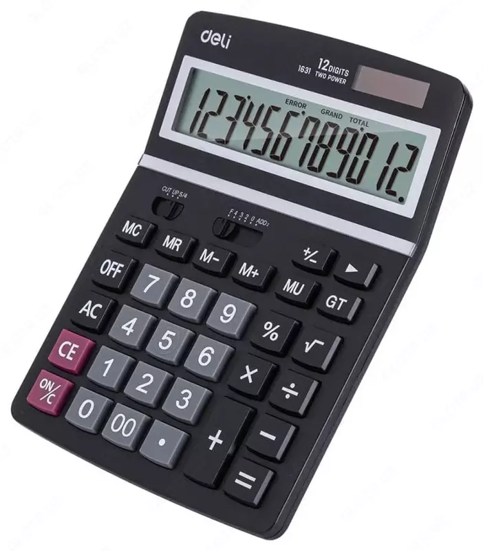 Калькулятор "Deli" 12 - разрядный (Арт. - 1631)