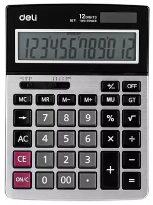 Калькулятор "Deli" 12 - разрядный (Арт. - 1671)