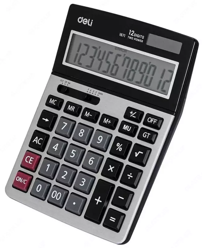 Калькулятор "Deli" 12 - разрядный (Арт. - 1671)