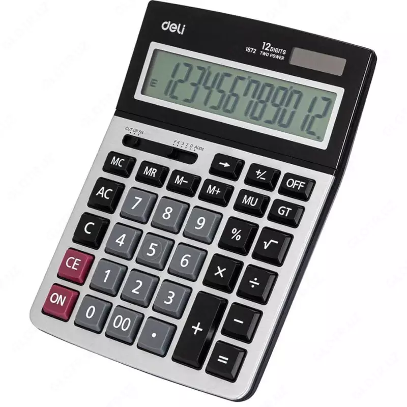 Калькулятор "Deli" 12 - разрядный (Арт. - 1672)