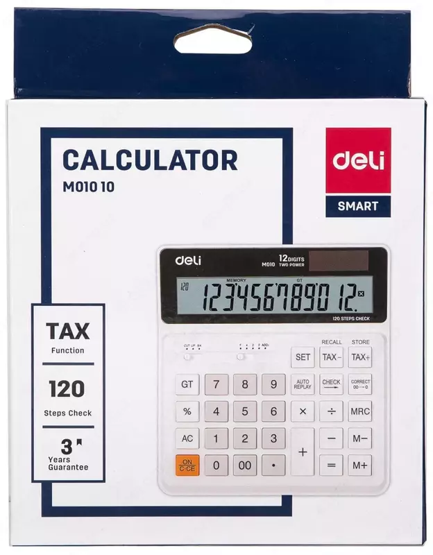 Калькулятор "Deli" 12 - разрядный (Арт. - 01010-EM)