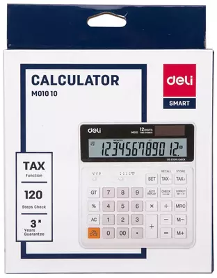 Калькулятор "Deli" 12 - разрядный (Арт. - 01010-EM)
