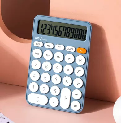 Kalkulyator "Deli" 12 - raqam (m. -124-M-bl)