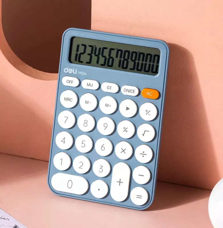 Kalkulyator "Deli" 12 - raqam (m. -124-M-bl)