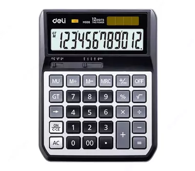 Kalkulyator "Deli" 12 - raqam (m. - 00820-EM)