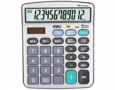 Калькулятор "Deli" 12 - разрядный (Арт. - 19710 - ЕМ)