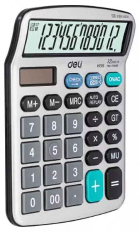 Калькулятор "Deli" 12 - разрядный (Арт. - 19810-EM)