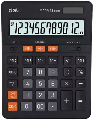 Калькулятор "Deli" 12 - разрядный (Арт. - 444-M)