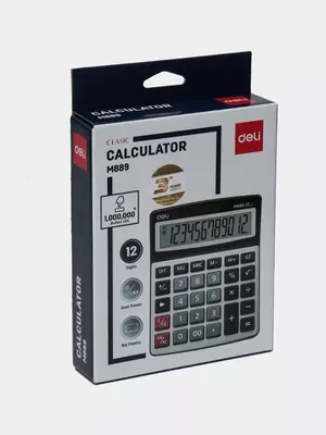 Калькулятор "Deli" 12 - разрядный (Арт. - 889-M)