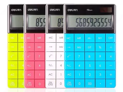 Калькулятор "Deli Touch" 12 - разрядный (Арт. - 1589-wt)