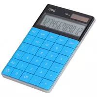 Калькулятор "Deli Touch" 12 - разрядный (Арт. - 1589bl) - 112 000 сум