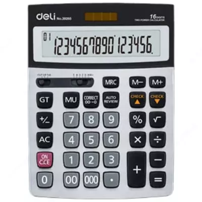 Калькулятор "Deli" CHECK 16 - разрядный (Арт. - 39265)